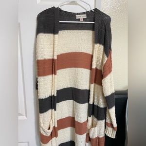 Knox Rose Three Colored Cardigan